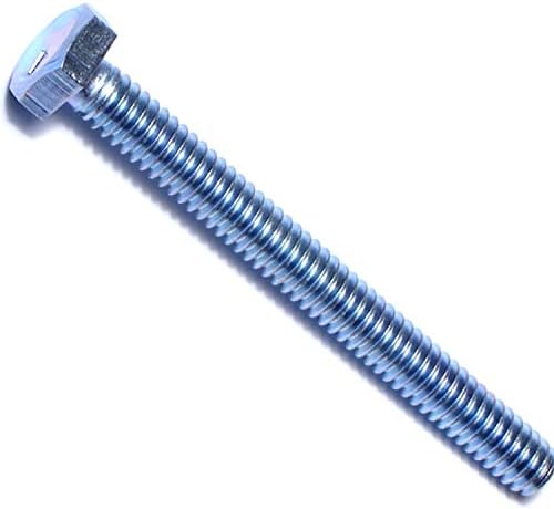 014973243876 Full Thread Hex Tap Bolts, 1/4-20 x 2-1/2, Piece-100, zinc