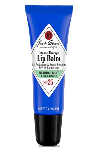 Jack Black Intense Therapy Lip Balm - Jack Black Lip Balm SPF 25 Sunscreen, SPF Lip Balm for Chapped Lips, Lip Sunscreen, Lip SPF, Lip Moisturizer for Dry Lips, Lip Balm with SPF, Lip Protection
