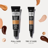 IT Cosmetics Bye Bye Under Eye Full Coverage Concealer - for Dark Circles, Fine Lines, Redness & Discoloration - Waterproof - Natural Finish – 33.5 Tan Natural (N), 0.4 fl oz