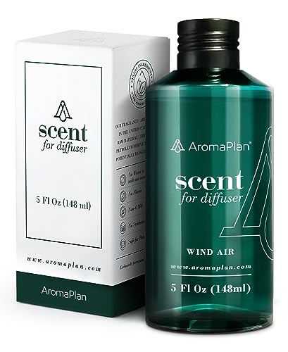 Aromaplan Hotel Scents Wind Air 5 Fl Oz, USA Fragrance- Home Luxury Aroma & Hotel Collection Diffuser Oil- Hotel Diffuser Oil for Aromatherapy- USA Made, Bigger Bottle, Bolder Aroma & Longer Lasting