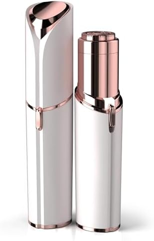 Facial Hair Remover for Women - as Seen on TV Painless Face Shaver - Electric Hair Removal Device for Face Lips Peach Fuzz with Light (White)