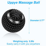 Uppye Vibrating Ball Massager, 4-Speed High-Intensity Fitness Lacrosse Ball, Mobility Ball for Workout Recovery, Deep Tissue Massager for Pain Relief and Trigger Point Treatment (Black)