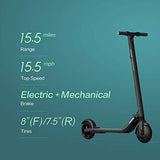 Segway Ninebot ES2 Electric Kick Scooter, Lightweight and Foldable, Upgraded Motor Power, Dark Grey Large