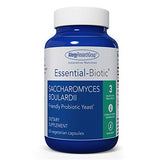 Allergy Research Group Essential-Biotic Saccharomyces Boulardii 450mg Probiotic Supplement - S. Boulardii Probiotic Yeast, Friendly Bacteria Establishment, GI Tract Support - 60 Count