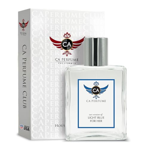 CA Perfume Impression ofLight Blue For Her For Women Replica Fragrance Dupes Eau de Parfum Spray Bottle 3.4 Fl Oz/100ml-X1