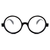 JANEMO Wizard Glasses，Round Wire Glasses for Halloween Party,Kids Halloween Accessories,Wizard Costume Cosplay for Adults, Men (Plastic)