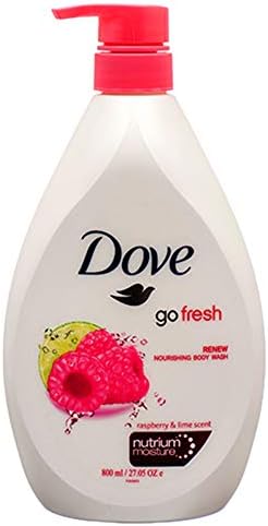 Dove, Body Wash, Go Fresh, Renew Raspberry & Lime W/Pump - 800 ML