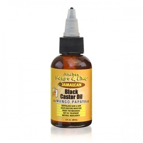 Jamaican Mango & Lime Black Castor Oil, Mango Papaya 2 Fl Oz