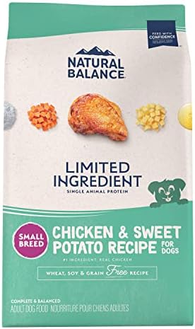 Natural Balance Limited Ingredient Small Breed Adult Grain-Free Dry Dog Food, Chicken & Sweet Potato Recipe, 12 Pound (Pack of 1)