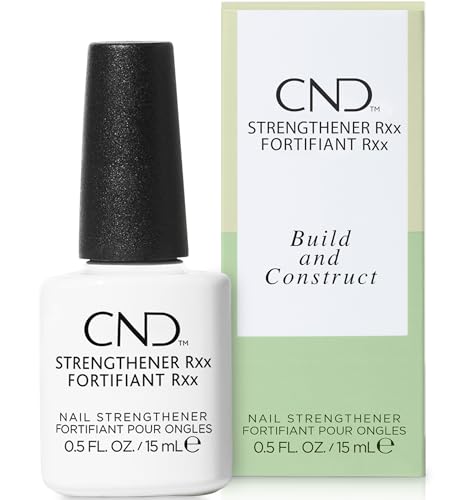 CND™ Strengthener RXx, Nail Strengthener for Tougher, Stronger Nails & Protection for Thin Nails, 0.5 Fl Oz, 0.5 fl oz
