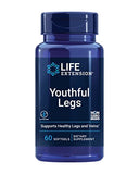 Life Extension Youthful Legs - Healthy Vein and Leg Support Supplement for Women - Advanced Formula For Circulation in Leg Veins- Non-GMO, Gluten-Free - 60 Counts