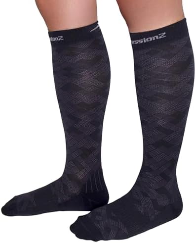 CompressionZ 20-30 mmHg Knee High Compression Socks Men & Women | Support Stockings for Travel, Nurses and Athletes