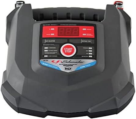 Schumacher Electric Car Battery Charger and Maintainer SC1280 4-in-1, 15 Amp, Fully Automatic for 6v and12v Automobile Batteries - Ideal for Motorcycles, Cars, Trucks, SUVs, Marine Batteries, and More