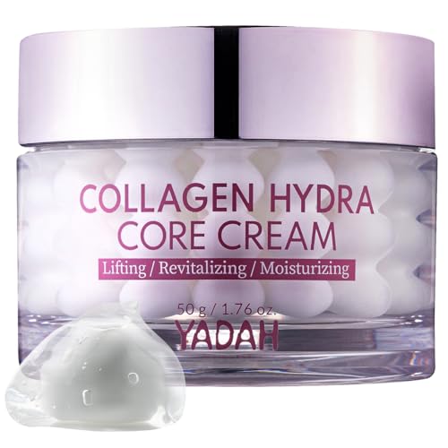 YADAH Collagen Hydra Core Cream (50g) - Hydration, wrinkle care, Firming care. Low Molecular collagen, Hyaluronic acid.