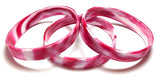 TheAwristocrat_USA COMPANY_1 Dozen Multi-Pack Blank Wristbands Bracelets Silicone Rubber - Select from a Variety of Colors (Small (7" 180mm), Maroon & White Swirl)