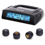 Tymate RV Tire Pressure Monitoring System - M7-3 TPMS Tire Pressure Monitor System(0-145 PSI) with Solar Charger, RV TPMS with 4 sensors & 5 Alarm Modes, LCD Display, Auto Sleep Mode, Easy to Install