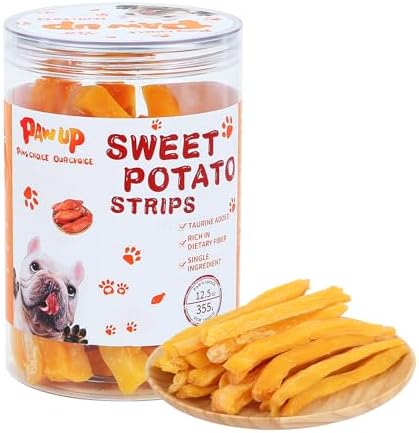 Sweet Potato Dog Treat Soft, Limited Ingredient Dog Treat w/Taurine, Vegan Chew for Small Medium Large Dog, 12.5oz