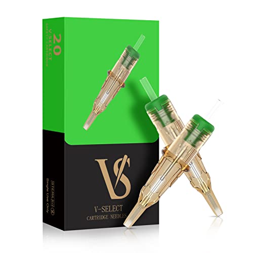 EZ Tattoo Cartridge Needles - 20Pcs #12 (7M1) Standard Magnum Disposable Tattoo Needles Cartridges for Rotary Tattoo Machine Pen Gun - V SELECT