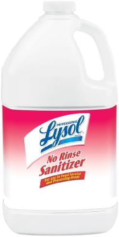 Lysol Professional No Rinse Sanitizer, 128 Ounce (Pack of 4)