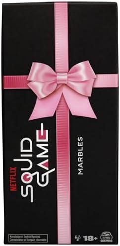 Spin Master Games, Squid Game Marbles Based on the Hit Netflix Drama, for Adult Players to Test Their Luck, 2 Players, for Ages 18 & Up