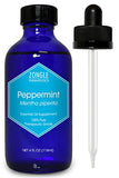 Pure Peppermint Oil by Zongle – 100% Pure Natural, Therapeutic & Food Grade for Baking, Hair, Diffuser, Skin, Edible, Beard, Cooking, Candy, Ingestion, Stomach, Digestion, Teeth, Oral Use– 4 OZ