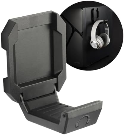 Enermax Magnetic Mounting Headset Holder with Metal Protection Foam, Provides up to 1 kg/2.2 lbs, Compatible with Computer/Gaming Headsets, Headphone of all Shapes and Sizes, EHB001