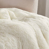 Bedsure Soft Cream Twin Blanket for Bed, Fluffy Fuzzy Blankets Twin Size for Couch, Sofa, Cozy Plush Sherpa Fleece Faux Fur Blanket, Thick Warm Christmas Blanket Gifts for Women, Men, 60x80