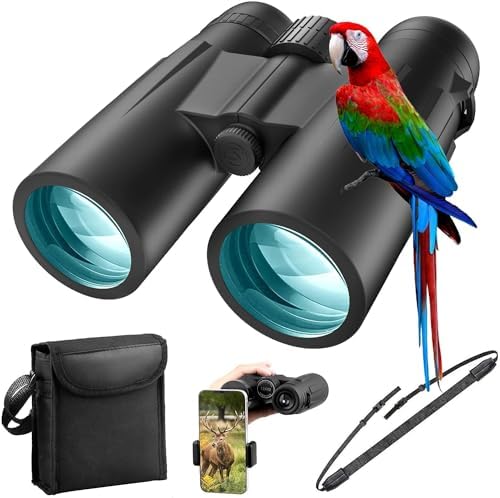 12 * 50 Binoculars for Adults and Kids, High Powered Binoculars for Adults,Hunting,Bird Watching