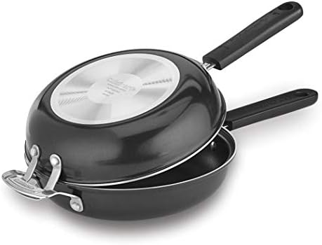Cuisinart FP2-24BK 10-inch Nonstick Set Frittata Non-Stick Sauce Pan, Black/Stainless Steel