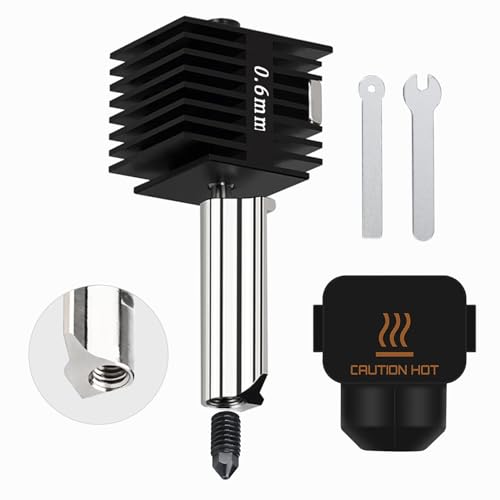 0.6mm Hotend Kit for Bambu Lab A1/A1 Mini, 3D Printer Parts Replacement Print Head for Bambu Lab A1/A1 Mini 3D Printer