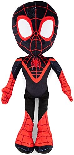 Jay Franco Marvel Spidey and His Amazing Friends Miles Morales Pillow Buddy - Super Soft Polyester Microfiber, 17 inches (Official Marvel Product)
