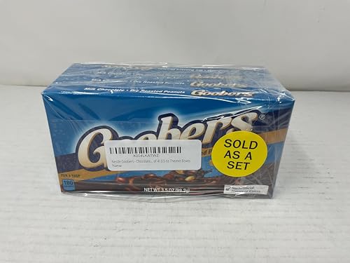 Nestle Goobers - Chocolate Covered Peanuts (Pack of 4) 3.5 oz Theater Boxes
