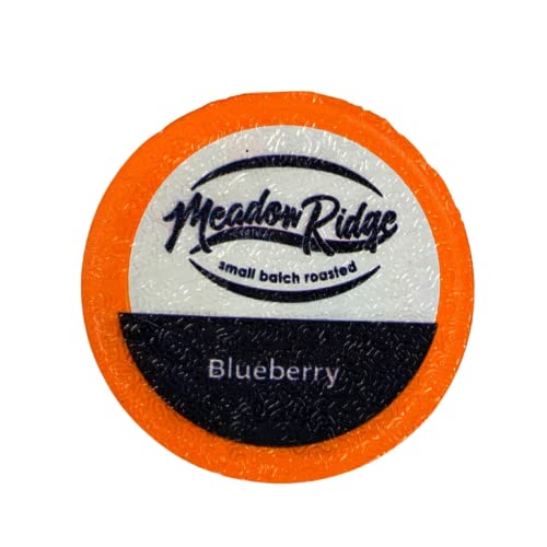 Meadow Ridge Coffee Single Serve Cups - 100% Arabica Coffee (For K-Cup Brewers) Low Acid (Blueberry, 12 Count)