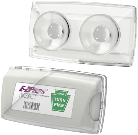 Zeyitian Ez Pass Holder Clear 1 Pack - Super Strong Suction Cups for Windshield, Toll Pass Transponder Holder for EZ Pass/iPass