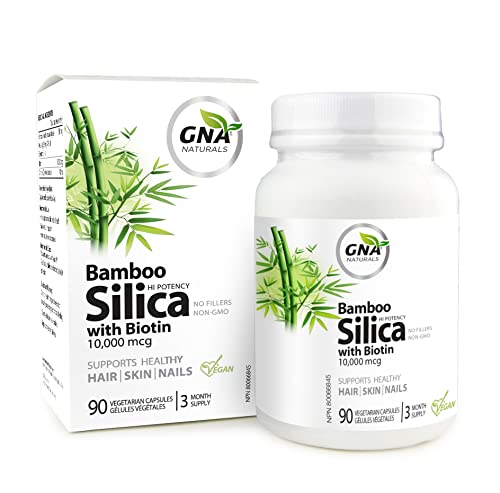 GNA Naturals Bamboo Silica with Biotin Vegan Friendly 3 Month Supply