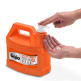 GOJO NATURAL ORANGE Pumice Hand Cleaner, 1 Gallon Quick Acting Lotion Hand Cleaner with Pumice Pump Bottle (Pack of 1) – 0955-02