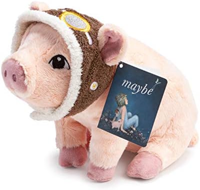 Compendium Flying Pig Plush A Cute Stuffed Animal Companion to The Book Maybe 5″W x 6. 5″H x 9. 25″D