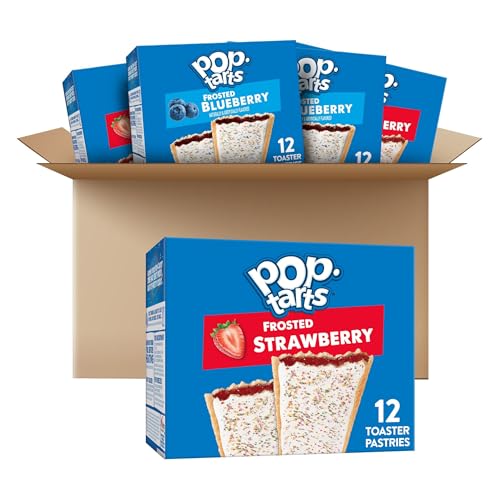 Pop-Tarts Toaster Pastries, Breakfast Foods, Kids Snacks, Variety Pack (5 Boxes, 60 Pop-Tarts)