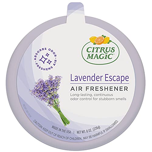 Citrus Magic Odor Absorbing Solid Air Freshener, Lavender Escape, 8-Ounce, Pack of 6