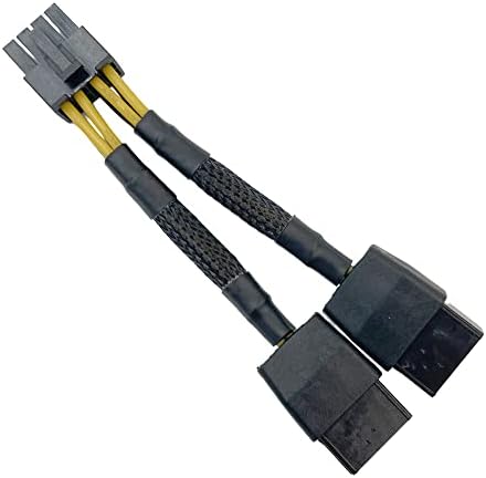 COMeap NVIDIA Graphics Card Power Sleeved Cable CPU 8 Pin Male to Dual PCIe 8 Pin Female Adapter for Tesla K80/M40/M60/P40/P100 4.8-inch(12.2cm) (2-Pack)
