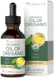 CARLYLE Organic Oil of Oregano Herbal Supplement - 2 fl oz