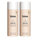 hims thick fix hair shampoo for thinning hair with saw palmetto to add volume and moisture, no parabens or sulfates, vegan and cruelty free, 2 pack, 6.4oz