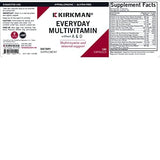 Kirkman - EveryDay Multivitamin without Vitamins A & D - 180 Capsules - Comprehensive Multivitamin - Mineral Support - Hypoallergenic