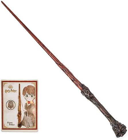 Wizarding World Harry Potter, 12-inch Spellbinding Harry Potter Wand with Collectible Spell Card, Kids Toys for Ages 6 and up