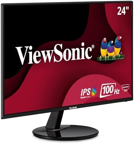 ViewSonic VA2459-SMH 24 Inch IPS 1080p 100Hz Monitor with FreeSync, HDMI and VGA Inputs