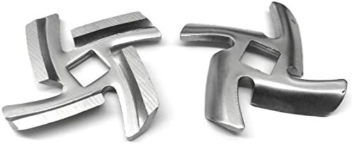 TWO PACK replacement blades for KSMFGA meat grinder by Kitchenaid meat grinder. **Fits KSMFGA only**