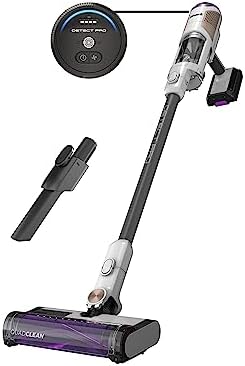 Shark IW1111 Detect Pro Cordless Stick HEPA Filter, QuadClean Multi-Surface Brushroll, Lightweight Vacuum, Includes 8" Crevice Tool, Up to 40-Minute Runtime, Dark Grey (Renewed)