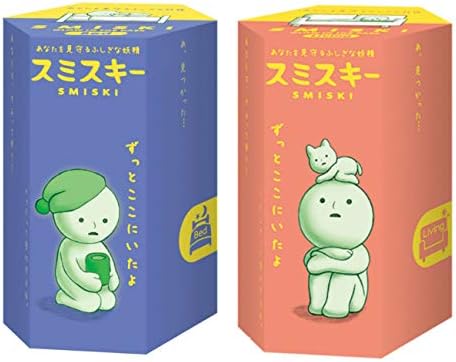 Dreams Smiski Glow in The Dark Mini Figure Set: Bed + Living Series, 2 Assorted Blind Box