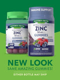 Zinc Gummies | 50mg | 60 Count | Vegan, Non-GMO & Gluten Free Supplement | Mixed Berry Flavor | by Natures Truth