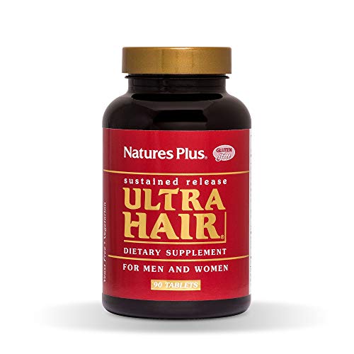 Natures Plus Ultra Hair, Sustained Release - Natural Hair Growth Supplement for Men & Women - 90 Vegetarian Tablets (45 Servings)